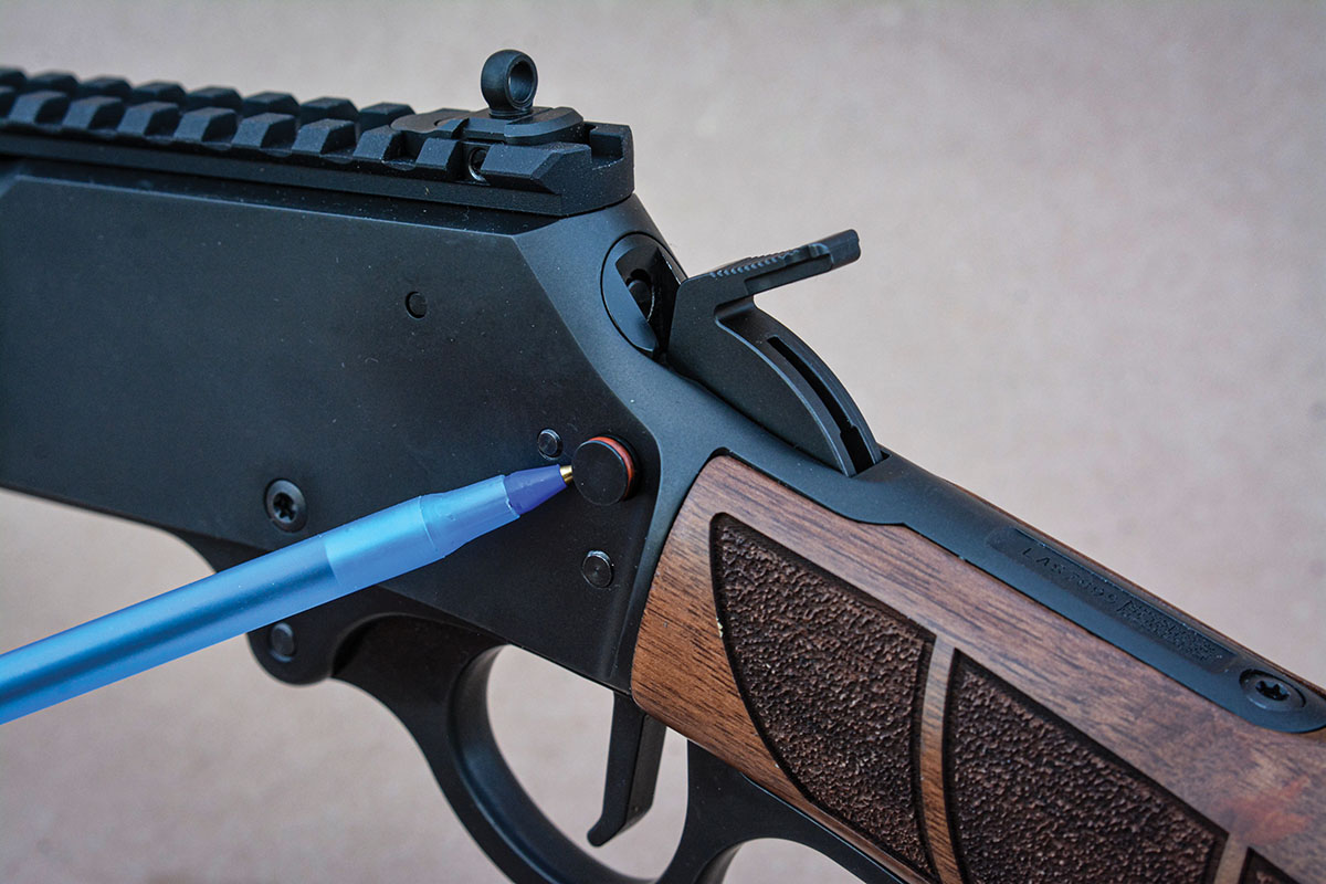 For safety purposes the Model 1854 features a cross-bolt safety block that can be engaged when the hammer is in the half-cock position, which is identical to Marlin rifles produced the past 40-years.